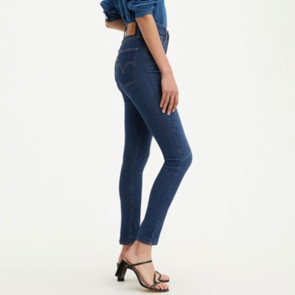 Levi's Mile High Super Skinny Jean in Dark Indigo - Picture 2 of 12
